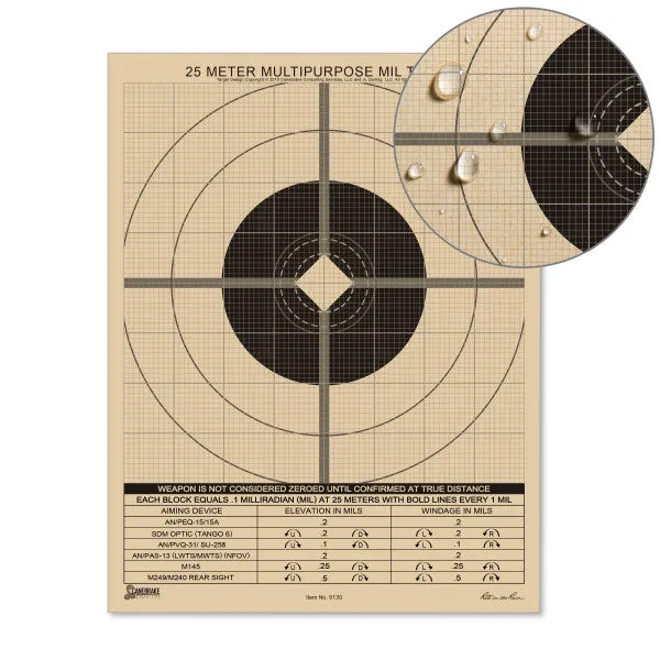 25 Meter Moa Target