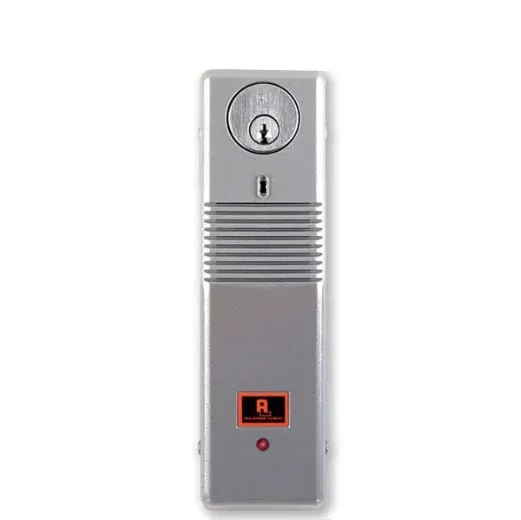 Alarm Lock - PG21-MS - Narrow Stile Surface Mount Door Alarm - Metallic Silver