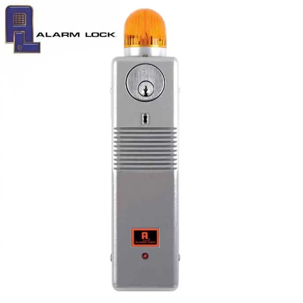 Alarm Lock - PG21-MSS - Advanced Door Alarm with Strobe - Metallic Silver