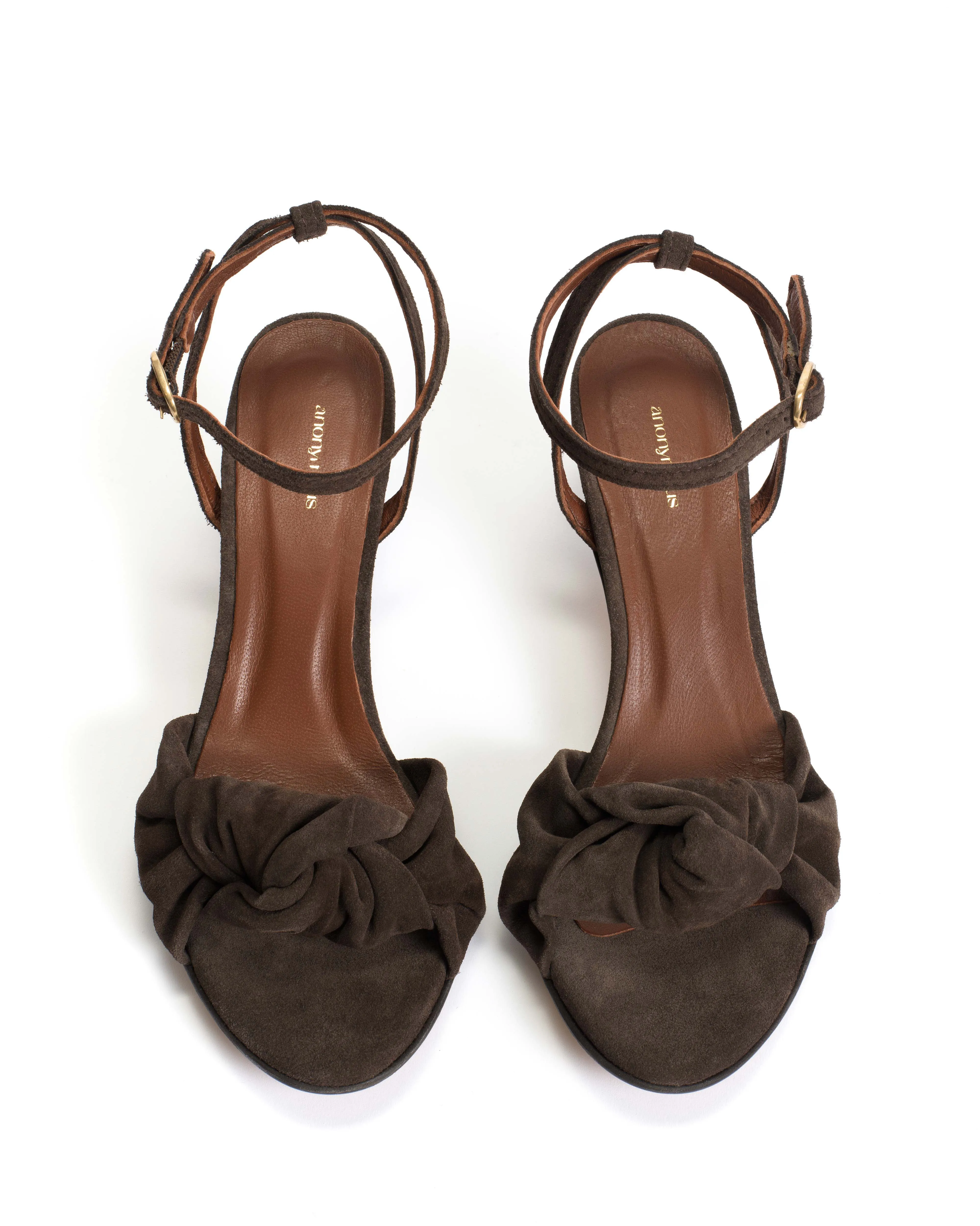 Aliza 50 stiletto Calf suede Coffee brown