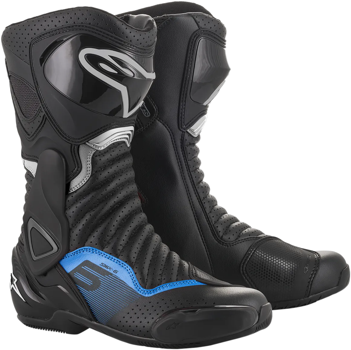 ALPINESTARS SMX-6 v2 Boots - Black/Gray/Blue - Vented - US 8 / EU 42 2223017-1178-42