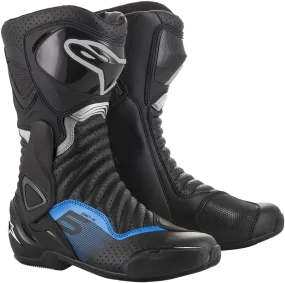 ALPINESTARS SMX-6 v2 Boots - Black/Gray/Blue - Vented - US 8 / EU 42 2223017-1178-42