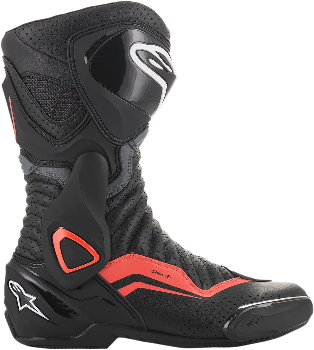 ALPINESTARS SMX-6 v2 Boots - Black/Gray/Red - Vented - US 12 / EU 47 2223017-1133-47