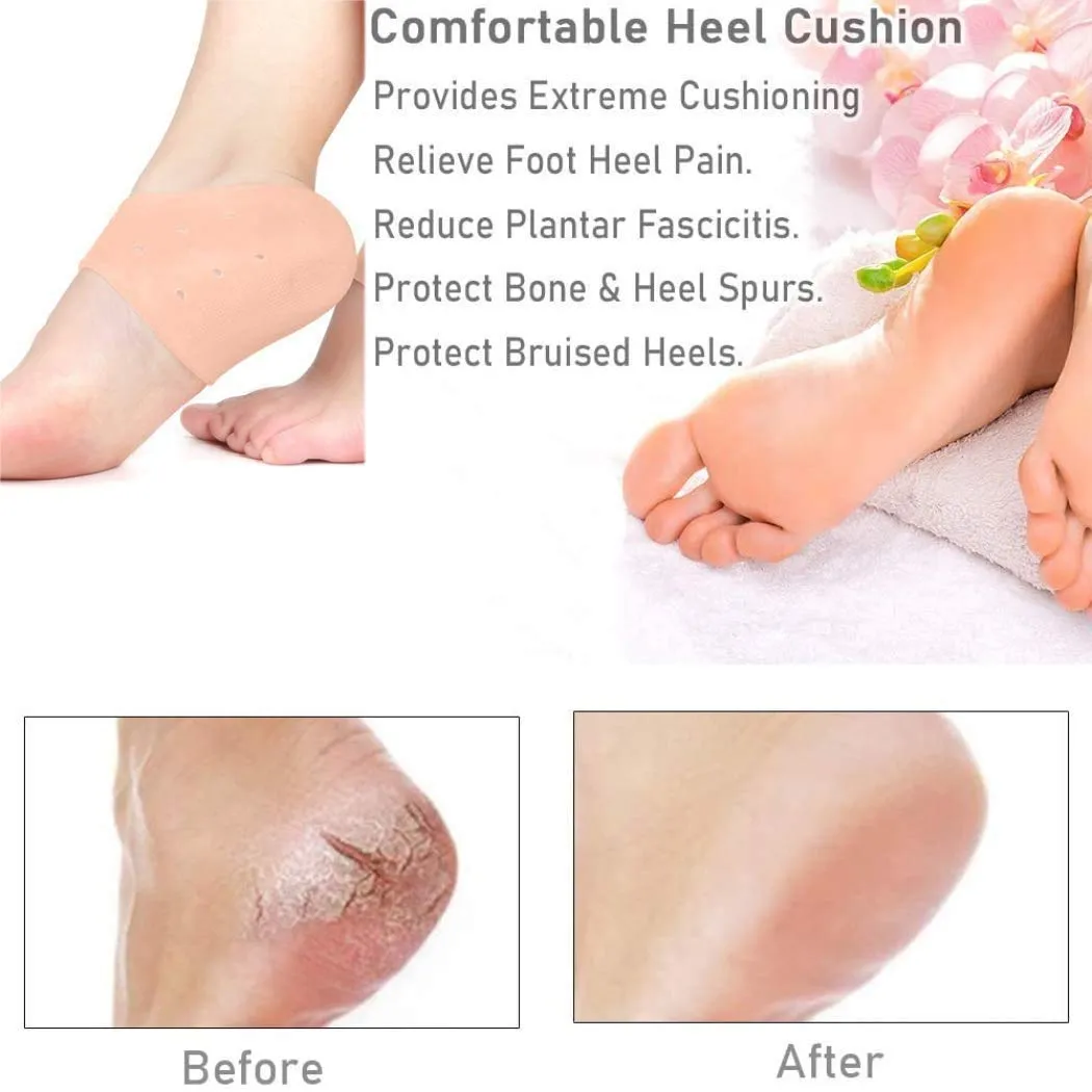 Anti Crack Silicone Half Gel Heel And Foot