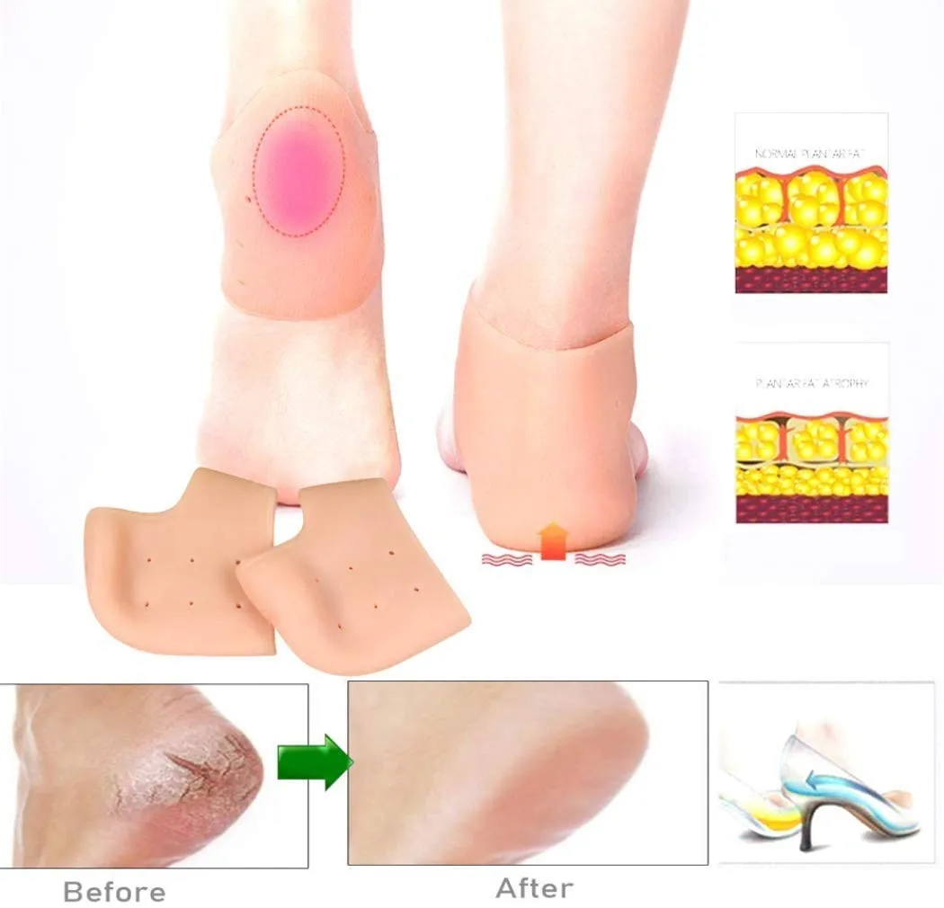 Anti Crack Silicone Half Gel Heel And Foot