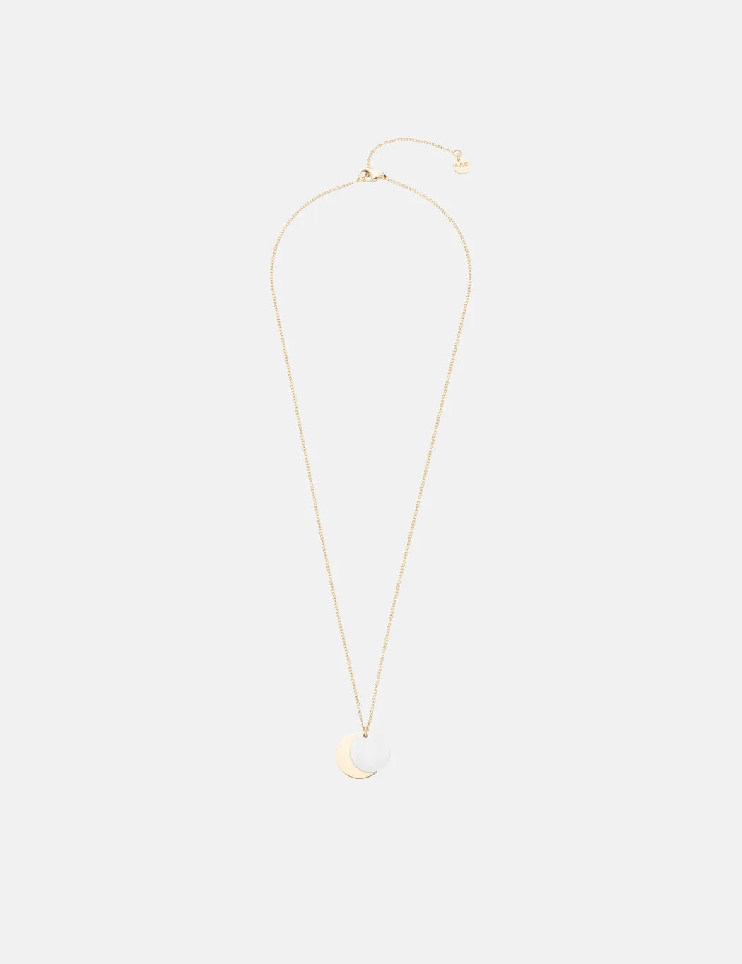 A.P.C. Eloi Double Medallion Necklace - Gold/Silver