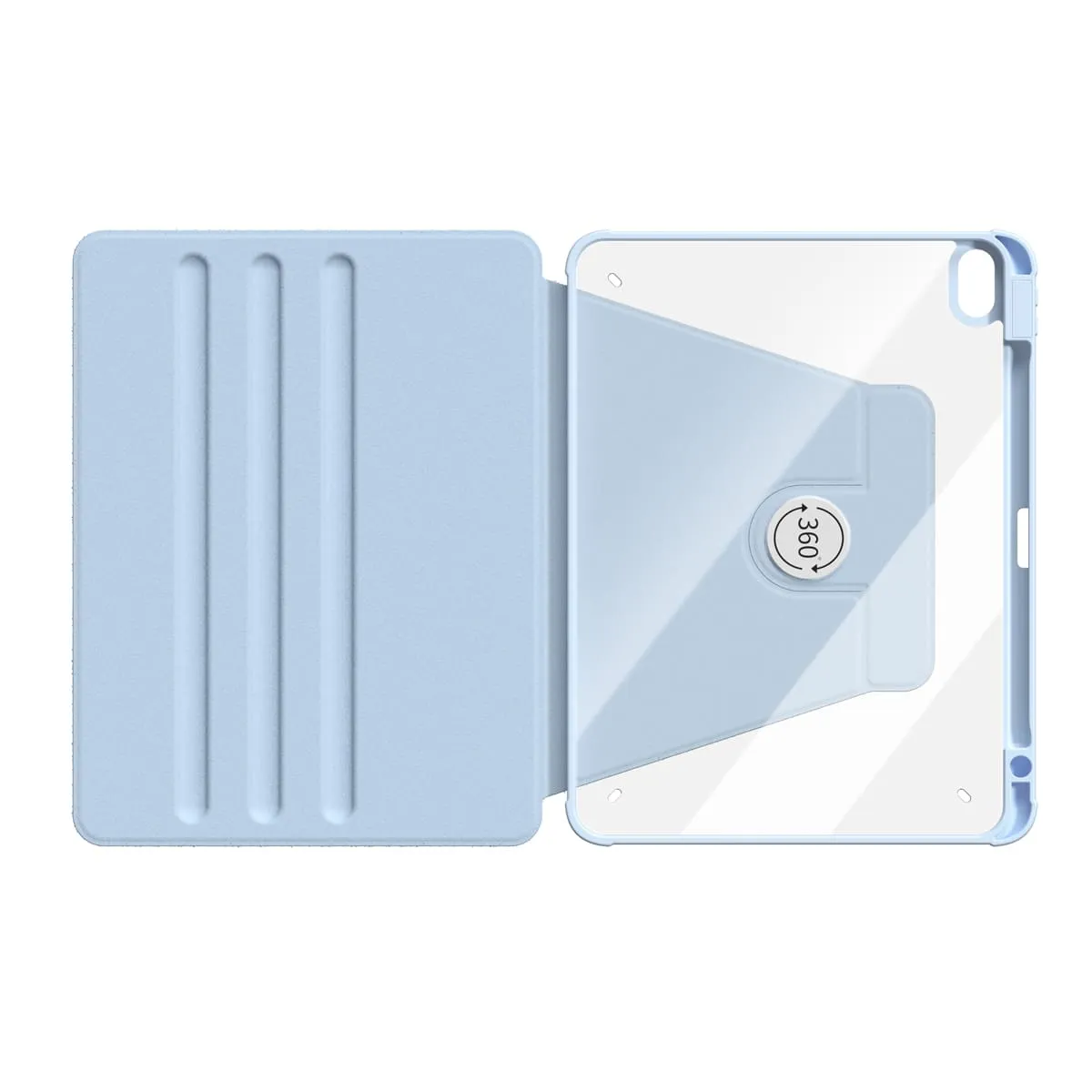 Beige Blue | iPad Series Snap 360° Stand Impact Resistant Case