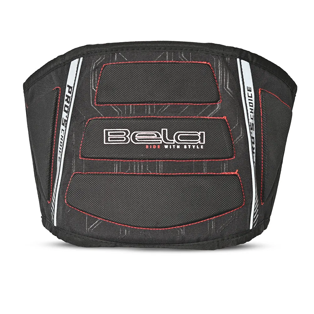 BELA - Motorcycle Kidney Belt - Black Red