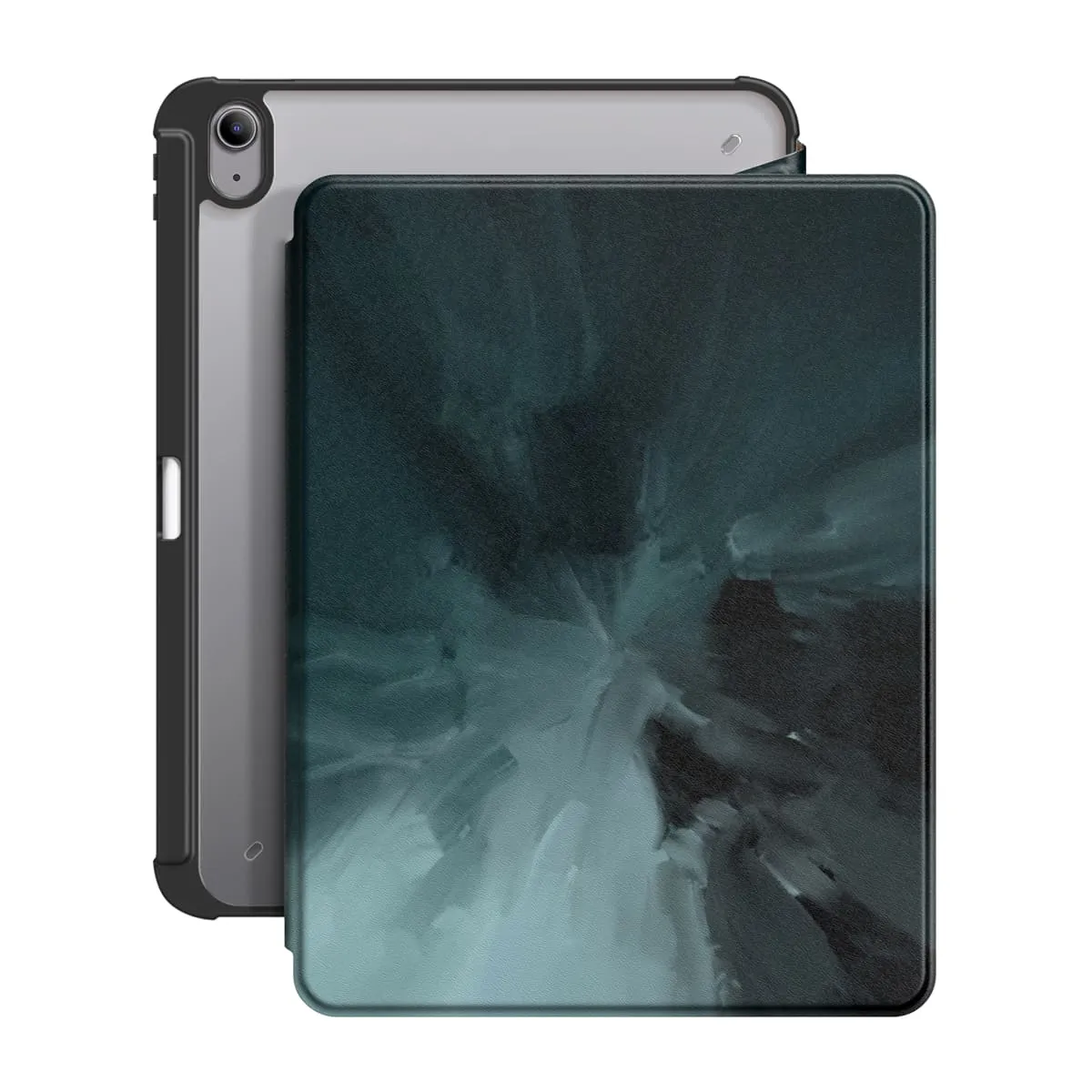 Black Gray | iPad Series Snap 360° Stand Impact Resistant Case