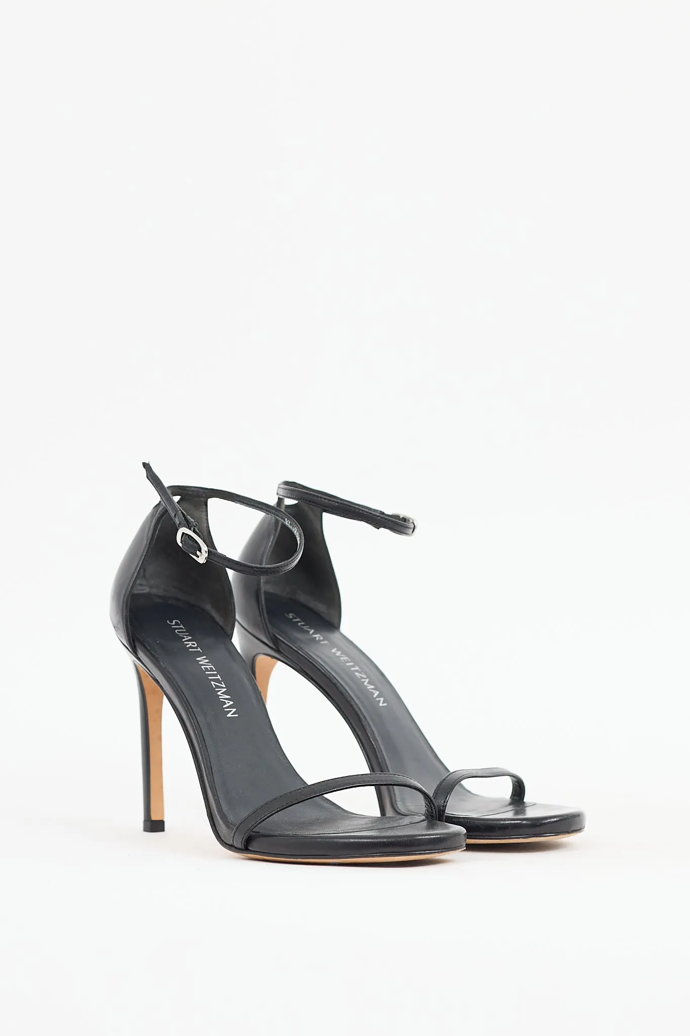 Black Leather Nudist Sandal