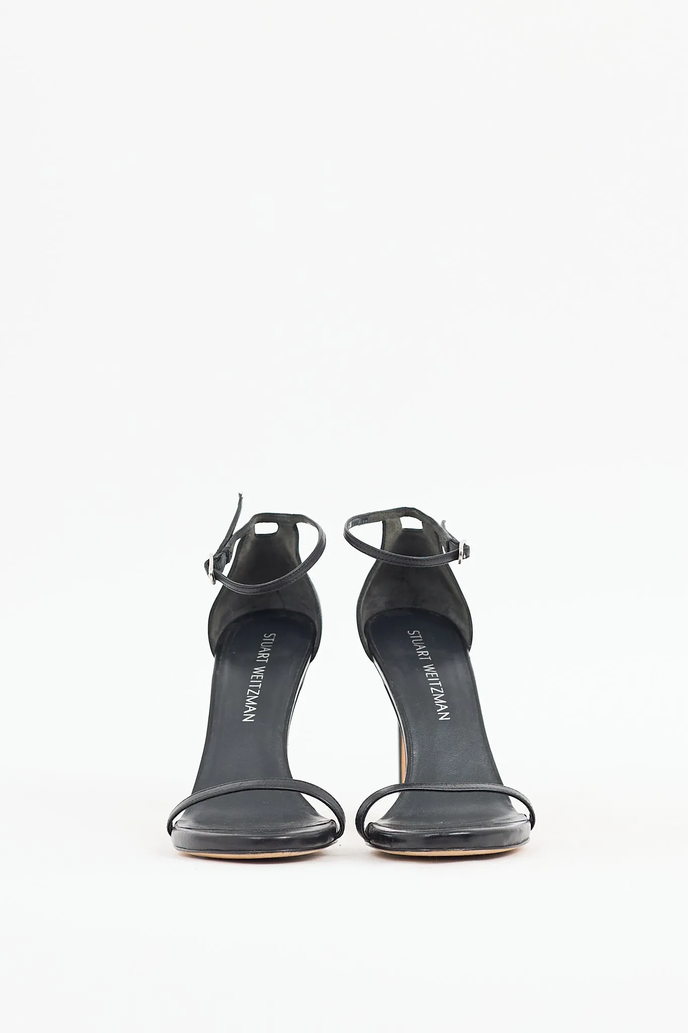 Black Leather Nudist Sandal