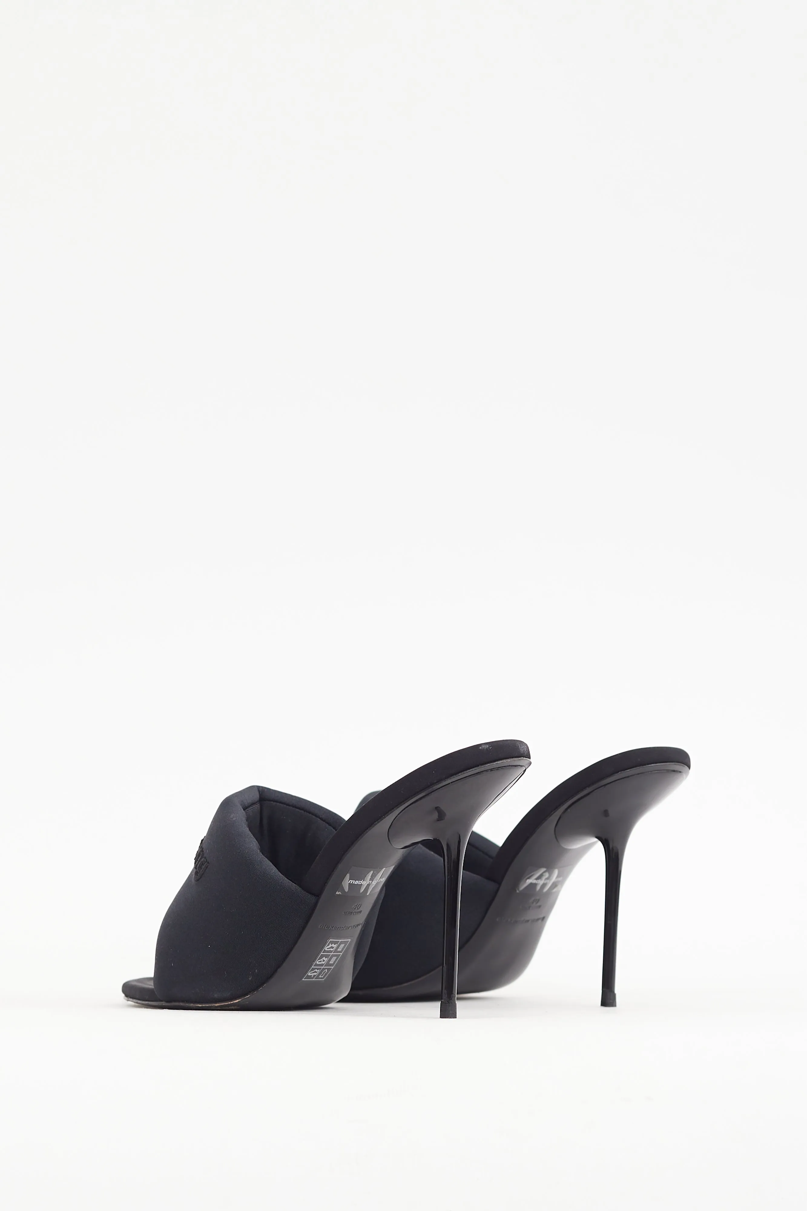 Black Padded Sienna Mule