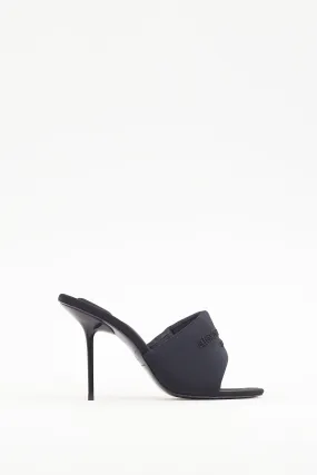 Black Padded Sienna Mule