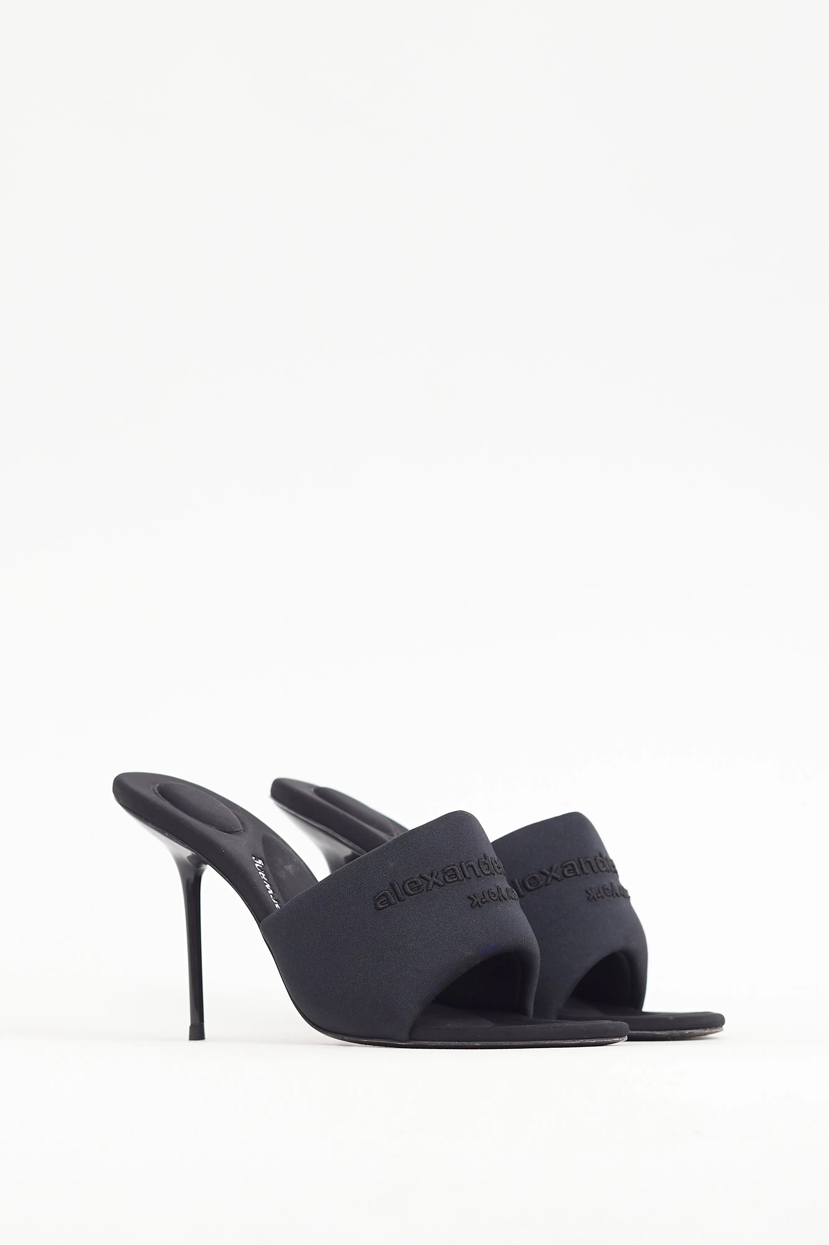 Black Padded Sienna Mule