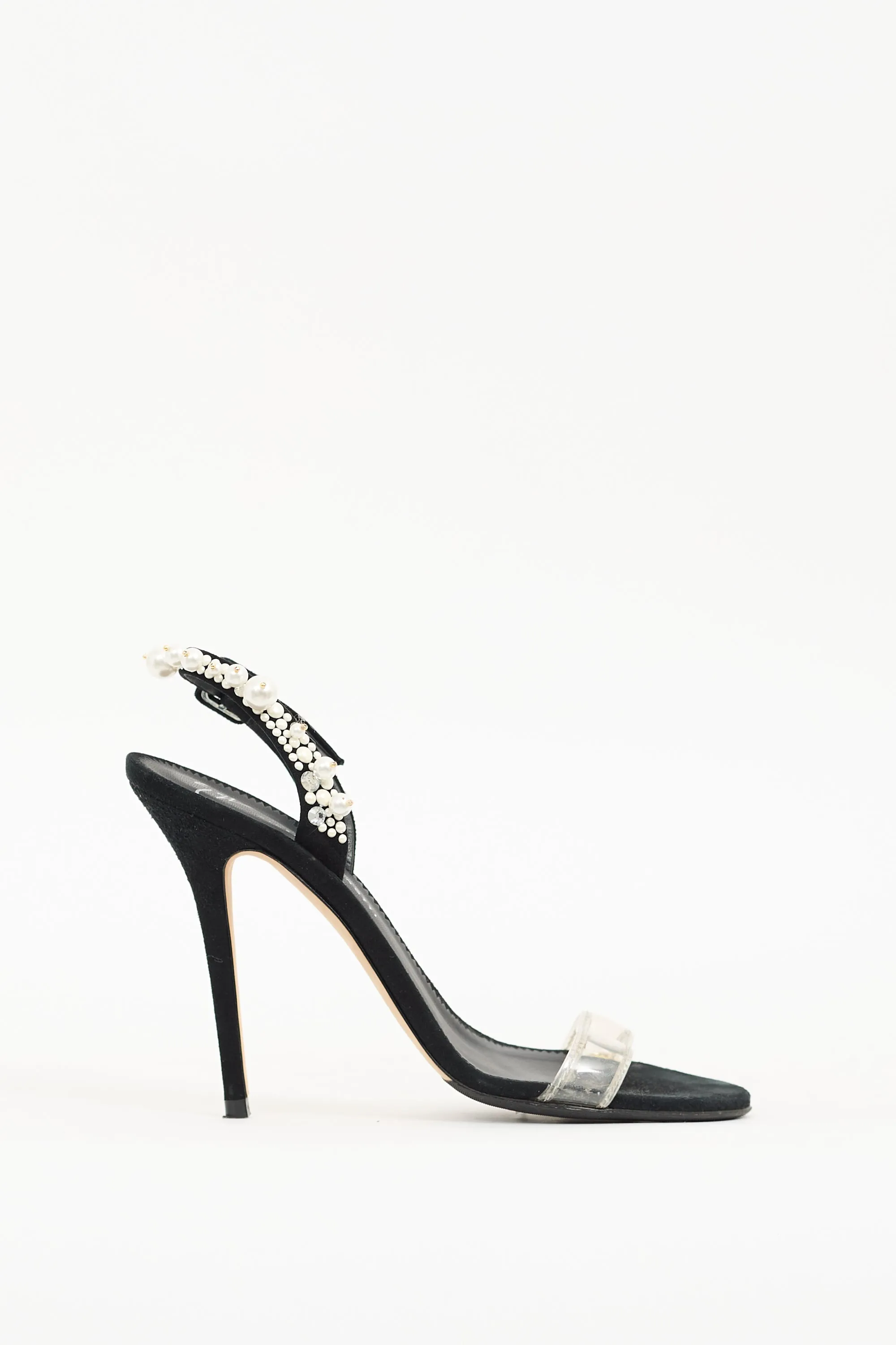 Black Pearl Heeled Sandal