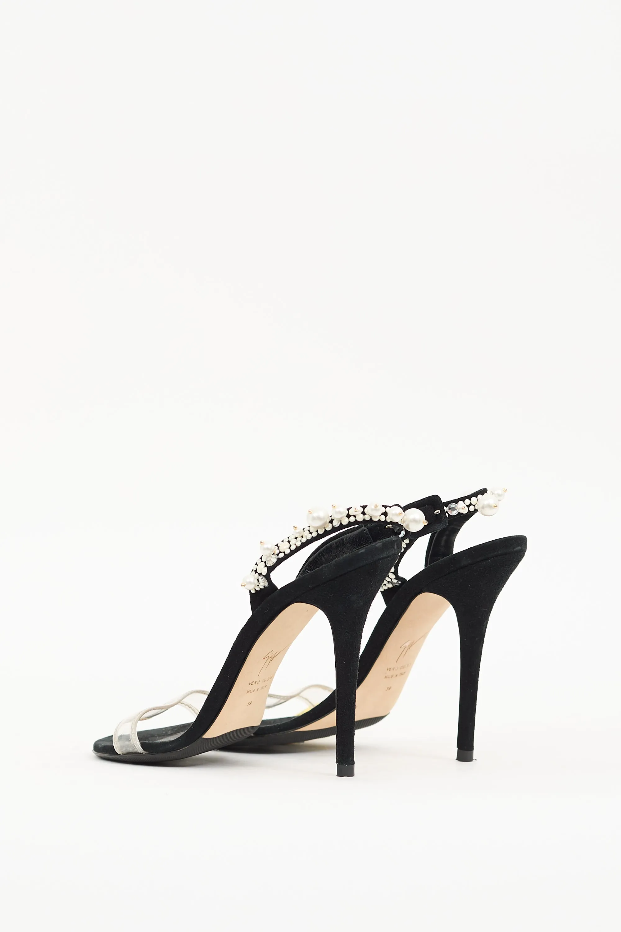 Black Pearl Heeled Sandal