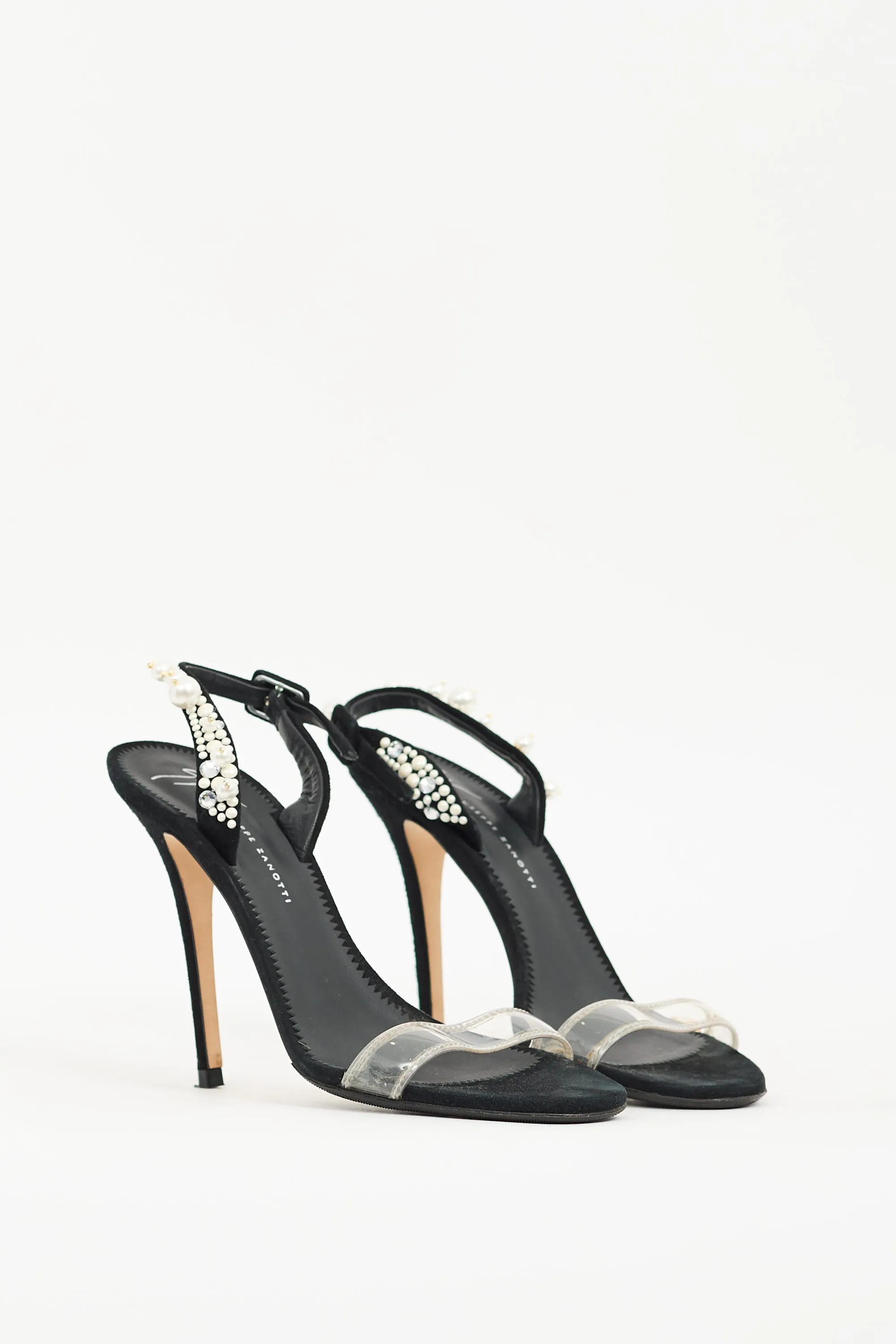 Black Pearl Heeled Sandal