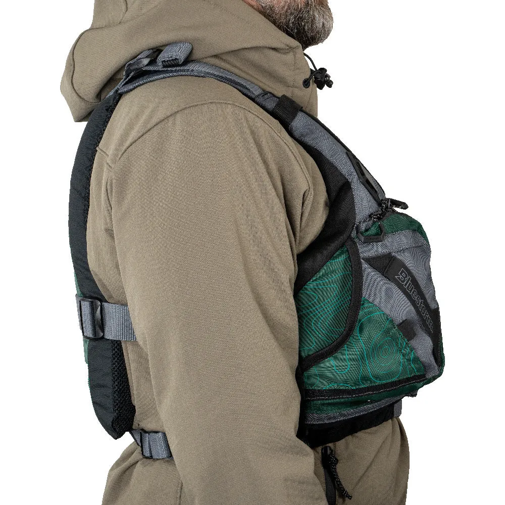 Bluestorm Motive Kayak Fishing Vest - Hunter Green - L/XL [BS-248-HNT-L/XL]