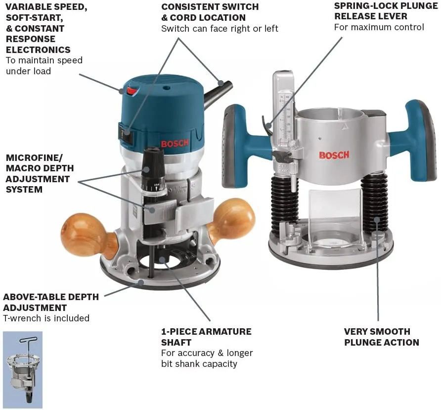 Bosch 1617EVSPK Router Combo Kit