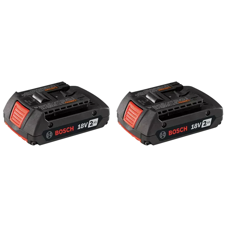 BOSCH 18V Lithium-Ion 2.0 Ah Standard Power Battery (2 PACK)