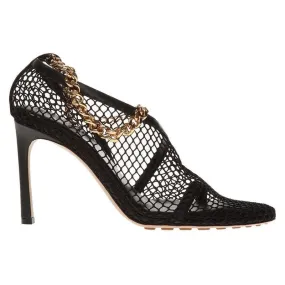 Bottega Veneta Chain-Trimmed Mesh Sandals