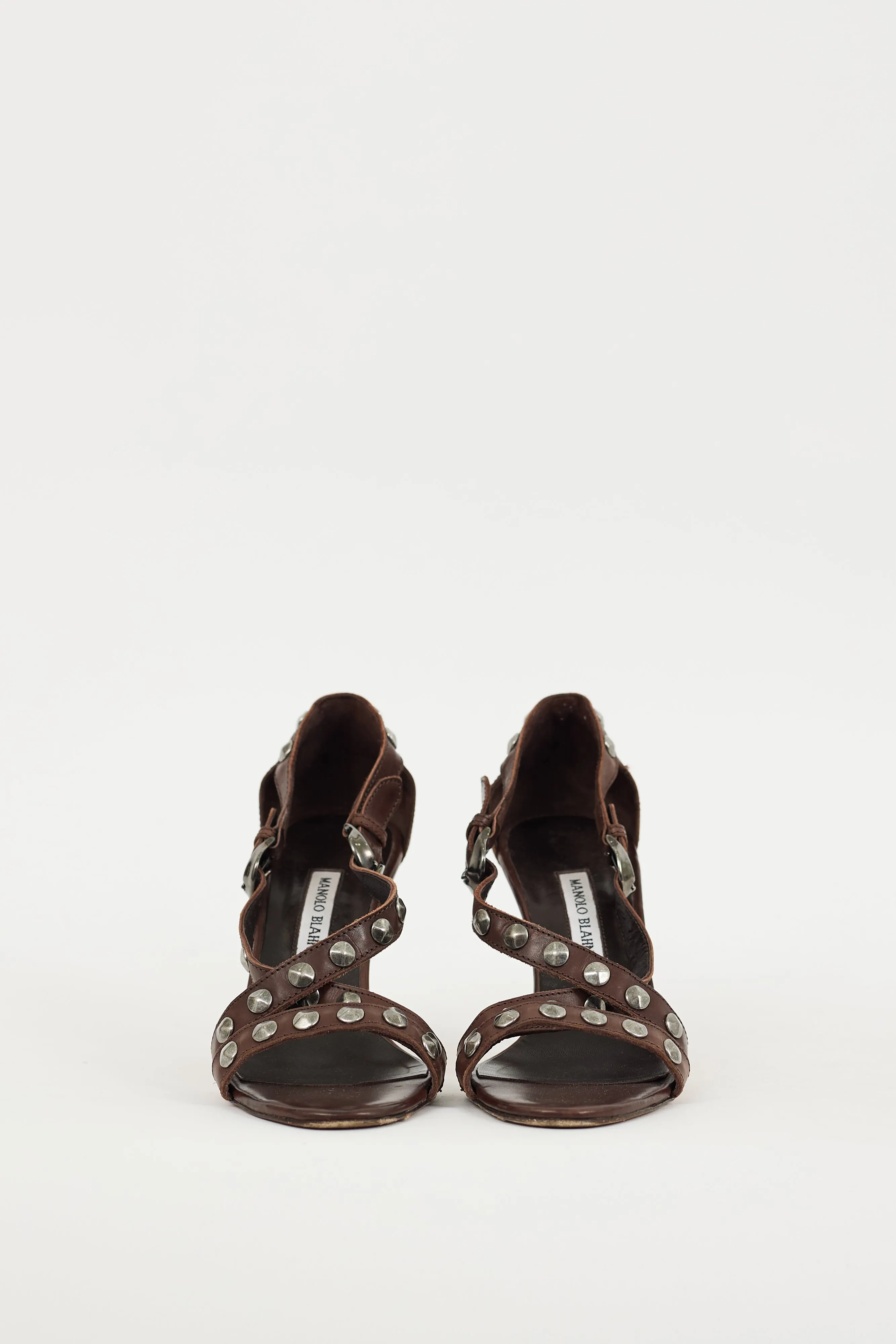 Brown & Silver Leather Ningia Sandal