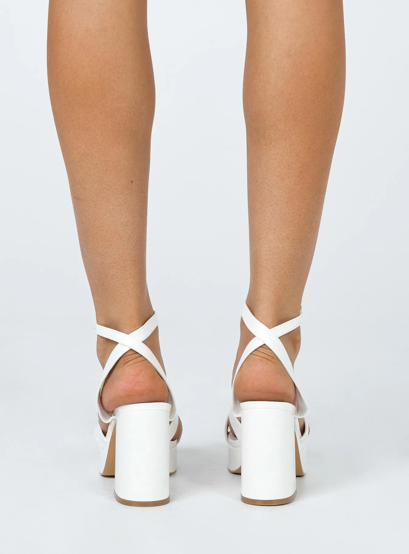 Caprice Heels White