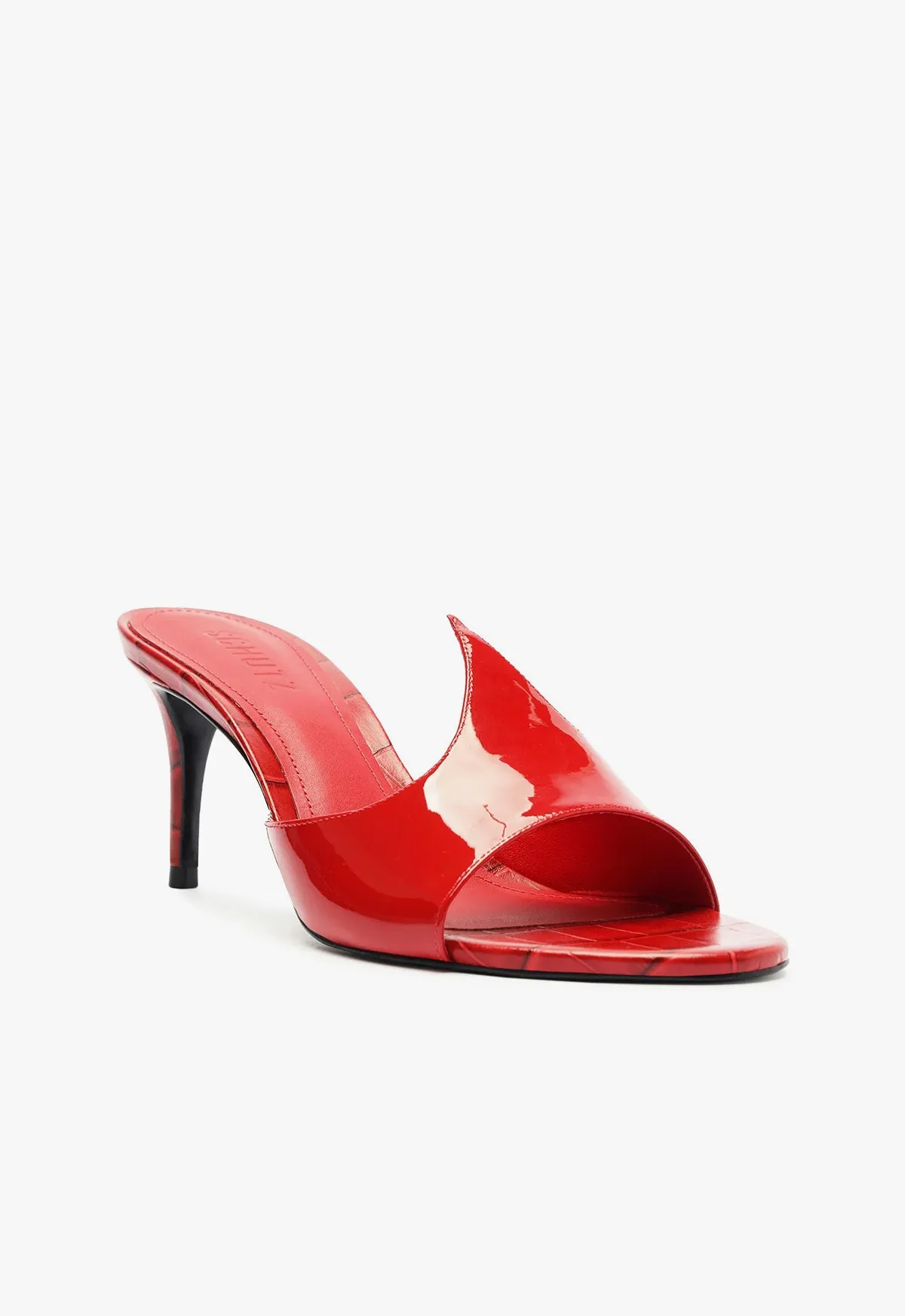 Carlie Mule Patent Leather Sandal