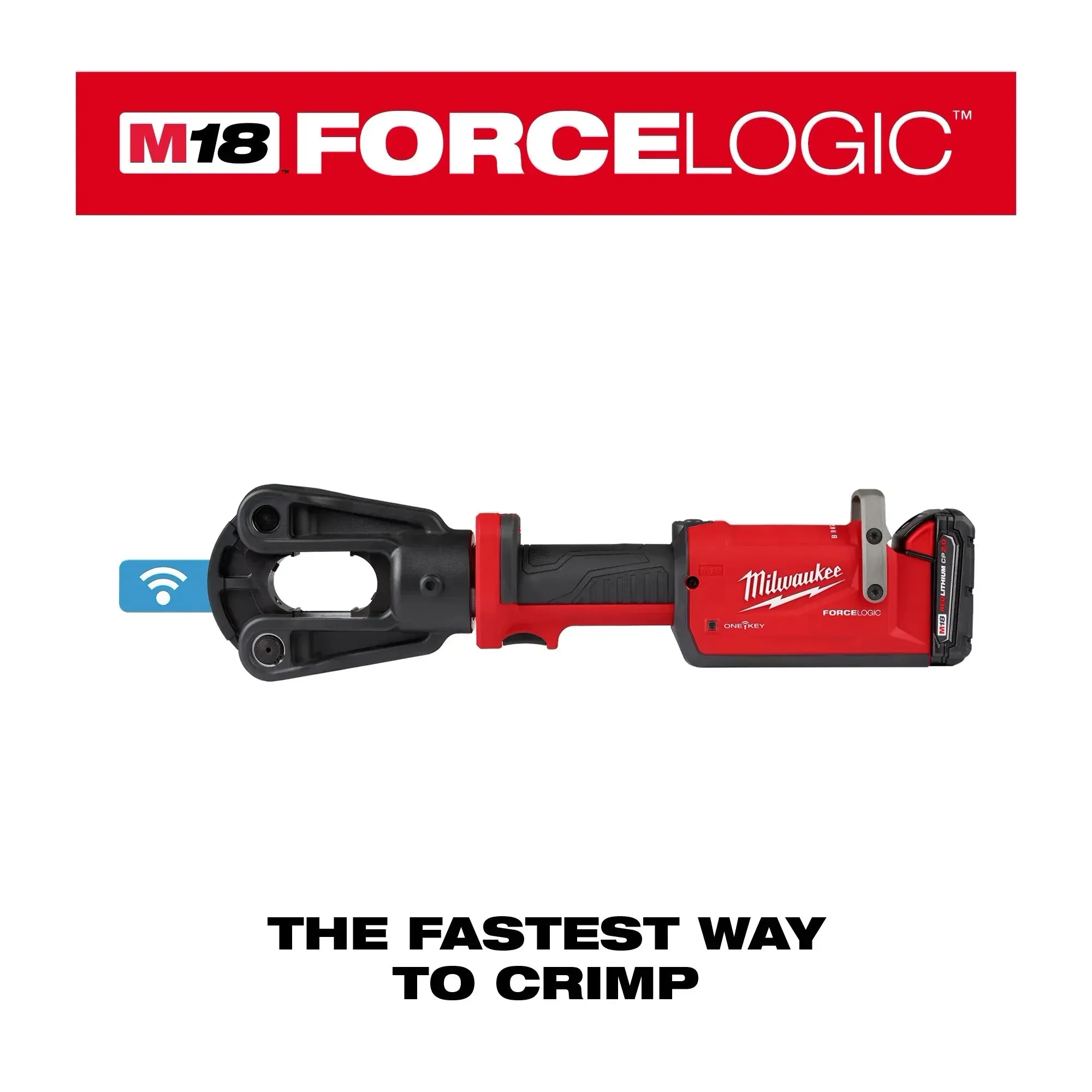 Crimper Kit - Milwaukee M18™ FORCE LOGIC™ 12T Latched Linear Crimper, 2878-22