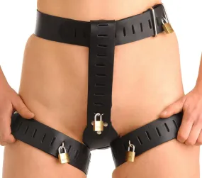 Deluxe Locking Womens Chastity Belt - SM