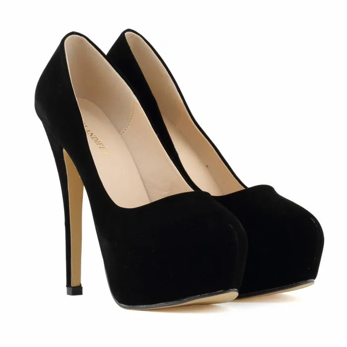 Elegant Deep Vamp for Wedding Banquets High Heels Shoes