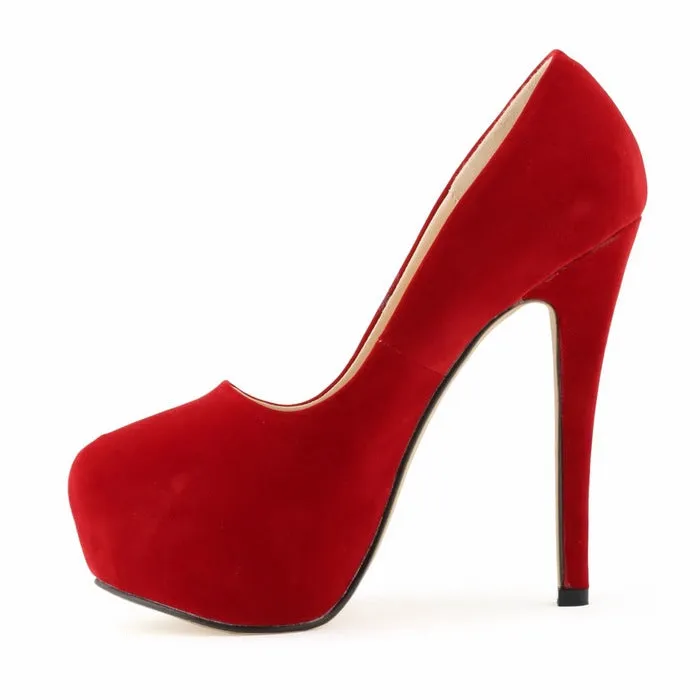 Elegant Deep Vamp for Wedding Banquets High Heels Shoes