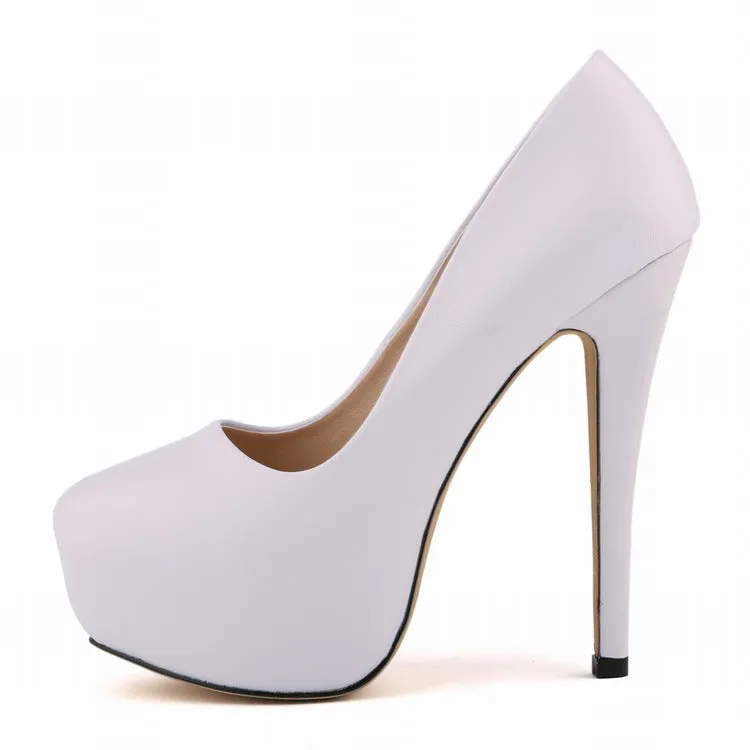 Elegant Deep Vamp for Wedding Banquets High Heels Shoes