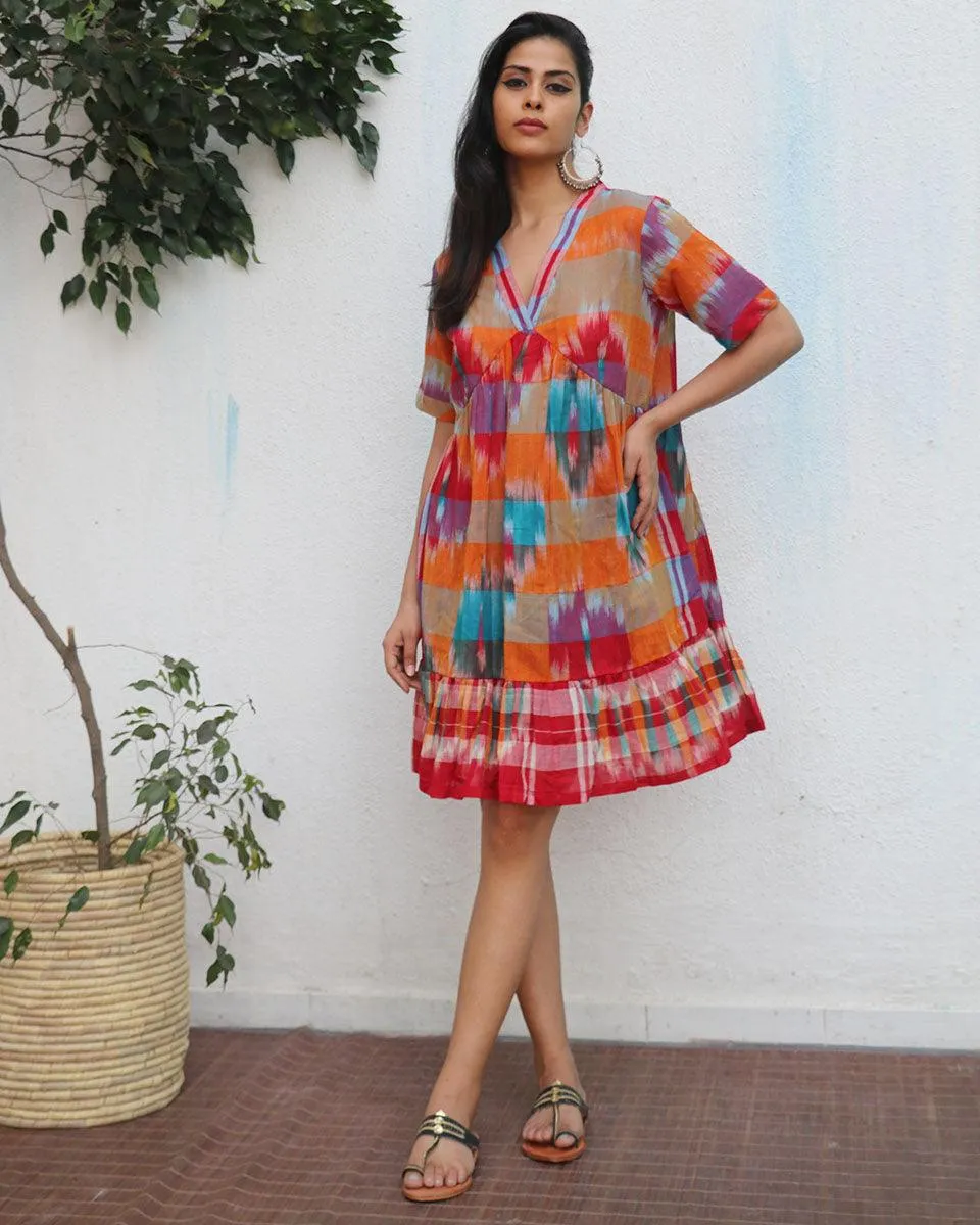 Farheen Gamcha Cotton Dress