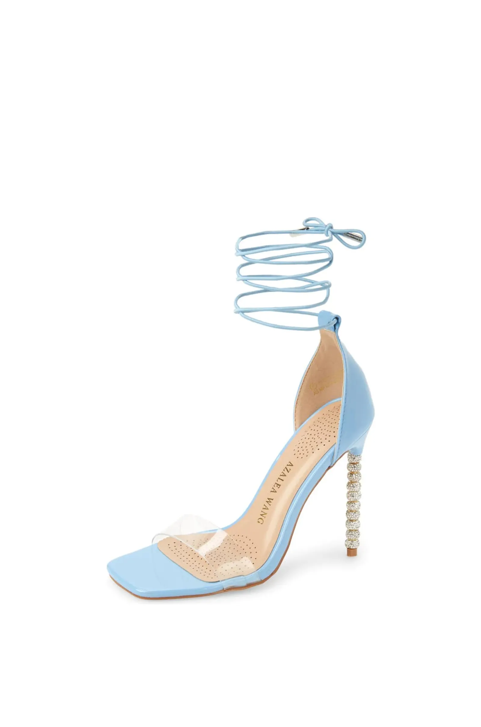 FAVOR-BLUEPATENT STILETTO SANDAL