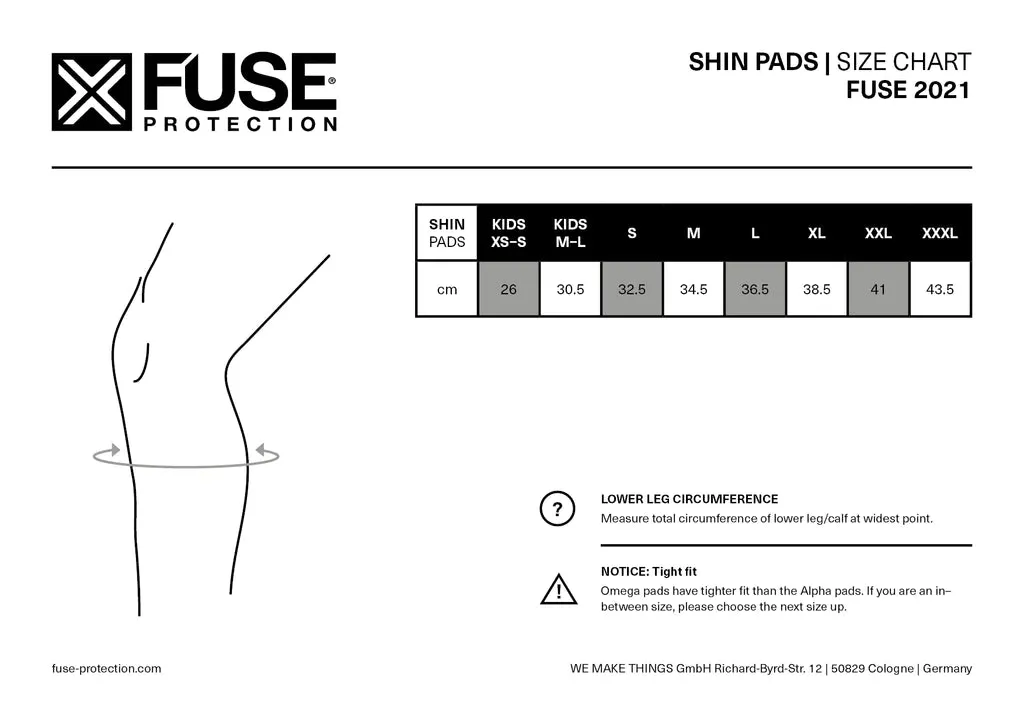 Fuse OMEGA PRO SHIN PAD COMBO