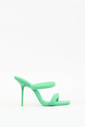 Green Nylon Julie Sandal