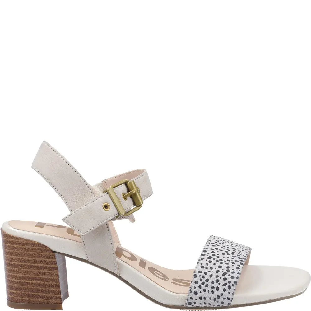 Ivory Leila Heel Hugger Sandals