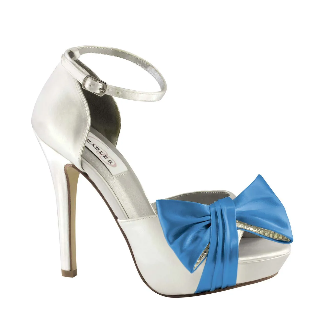 Jay Satin Bow Heel By Dyeables