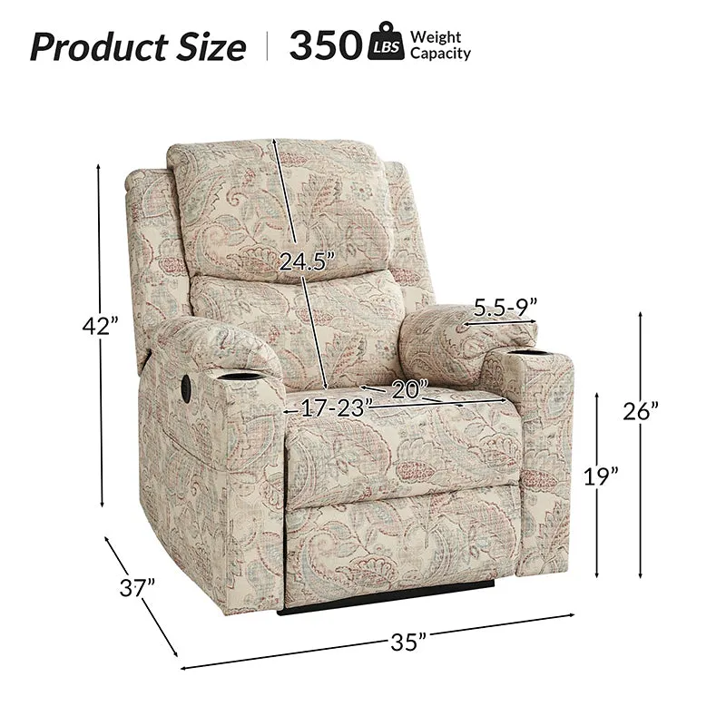 Jesper Dual Motor Lift Assist Recliner with Massage and Heat