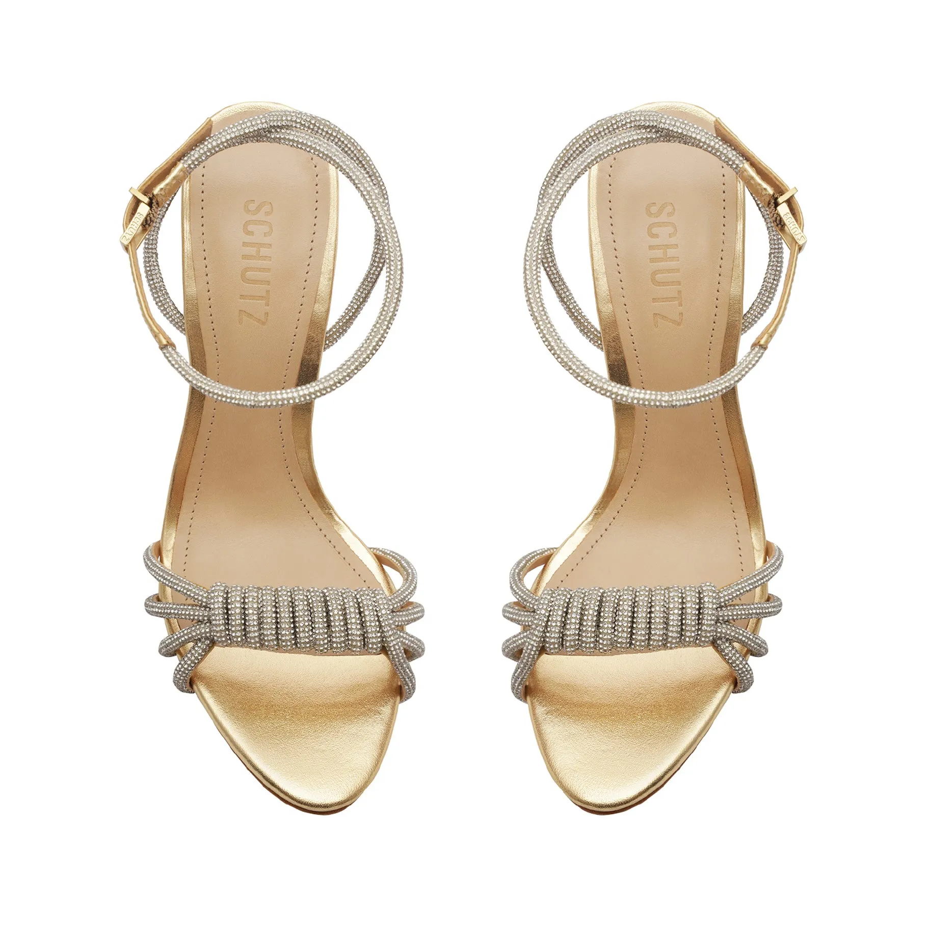 Jewell Metallic Nappa Leather Sandal