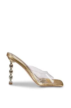 LYDIA-GOLD STILETTO SANDAL