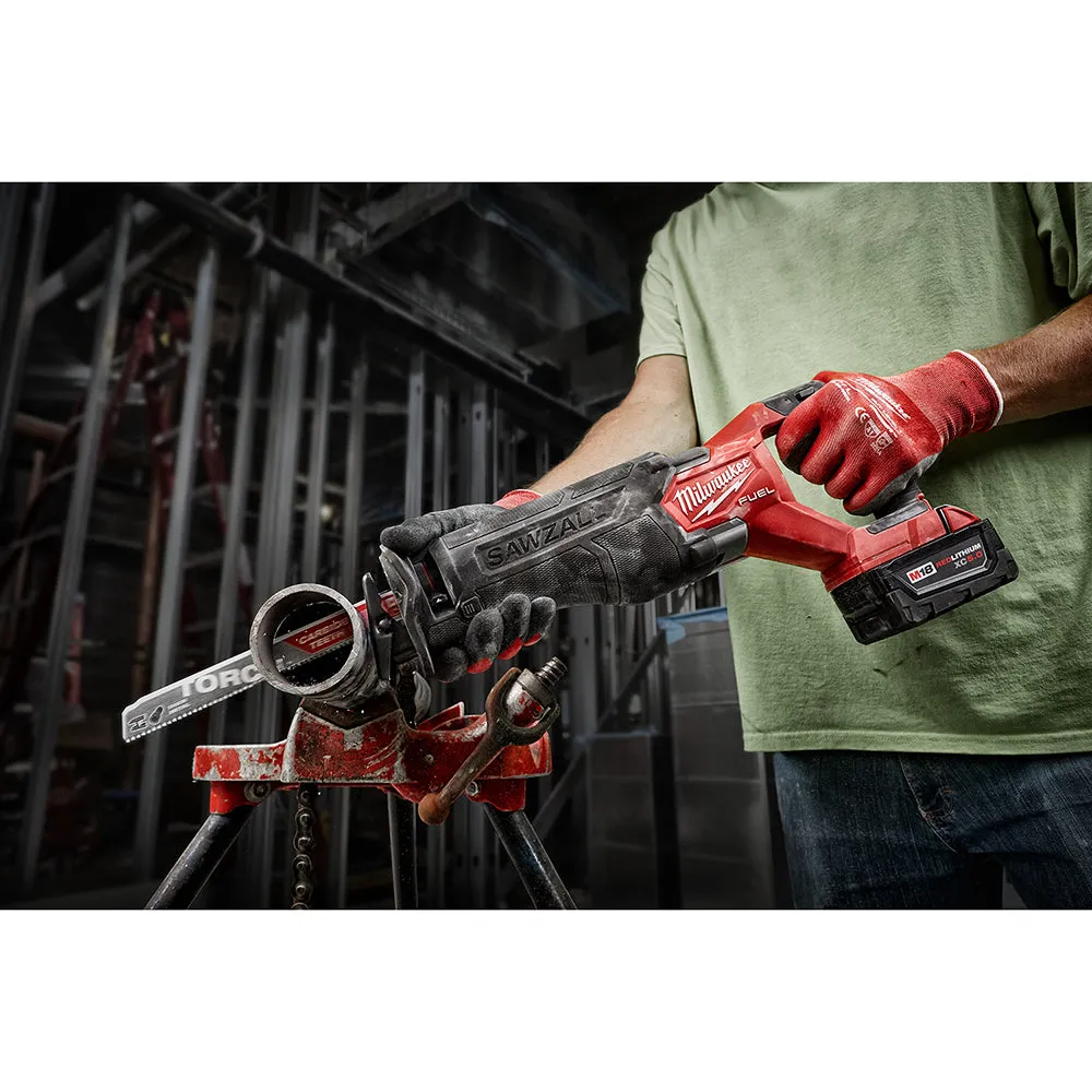 Milwaukee 2821-22 M18 FUEL 18V SAWZALL Cordless Reciprocating Saw Kit - 2/XC5.0