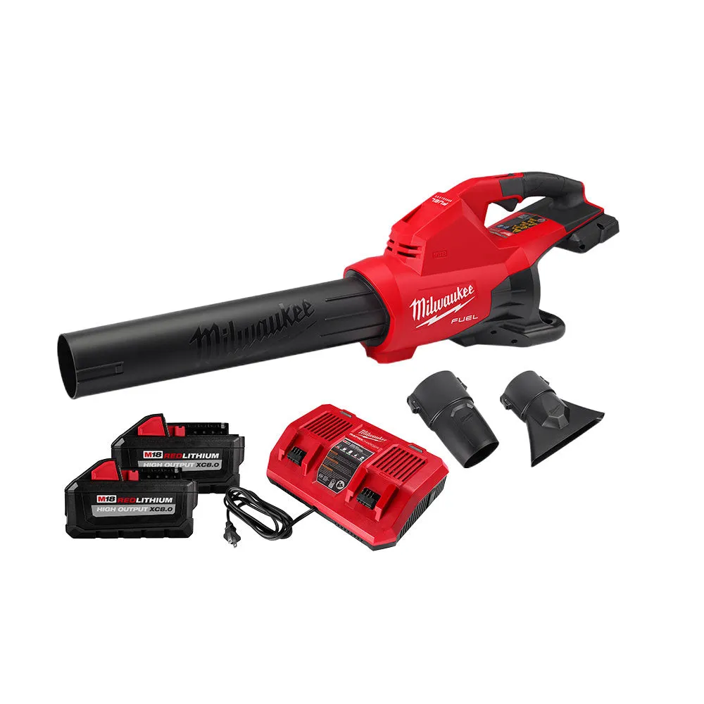 Milwaukee 2824-20 M18 FUEL 18V Dual Battery Blower w/ Batteries and Dual Charger