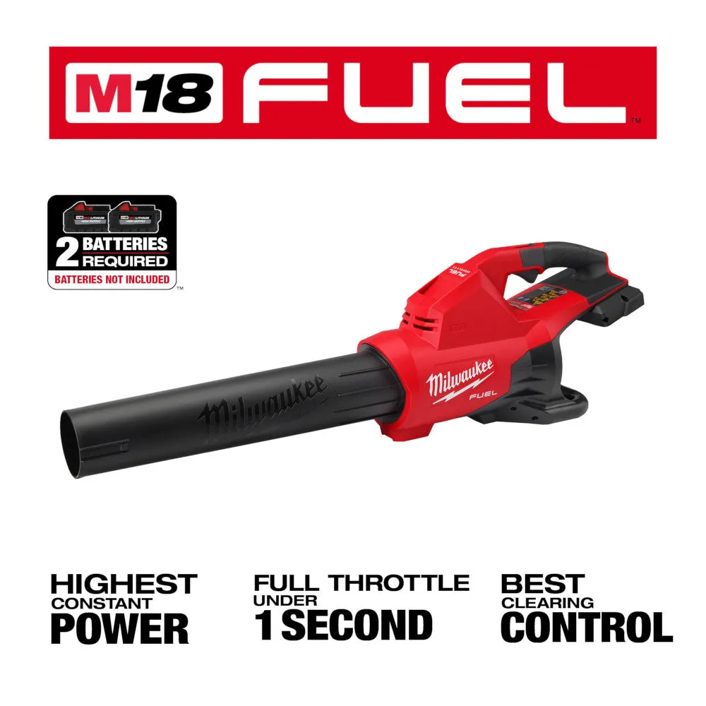 Milwaukee 2824-20 M18 FUEL 18V Dual Battery Blower w/ Batteries and Dual Charger