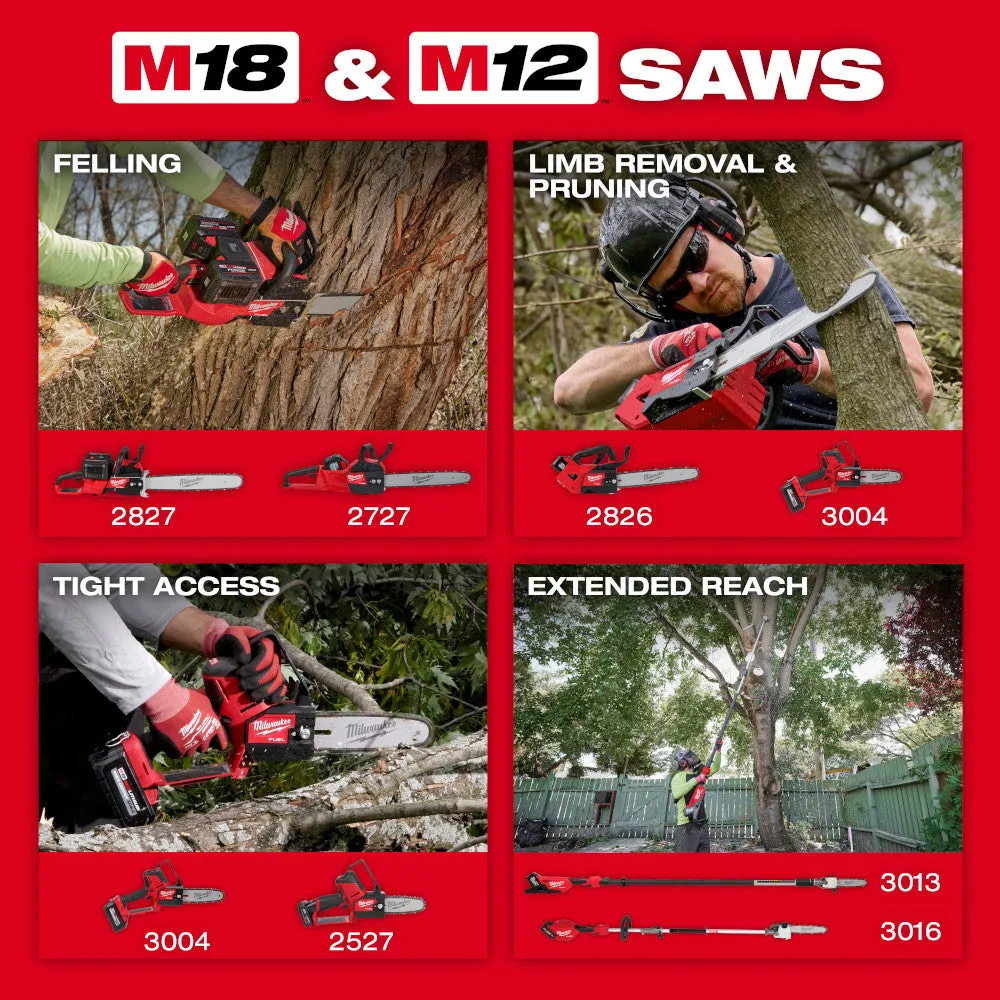 Milwaukee 2827-22 M18 FUEL 18V 20" Dual Battery Chainsaw Kit