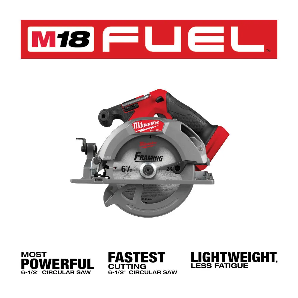 Milwaukee 2833-20 M18 FUEL 18V 6-1/2" Cordless Circular Saw - Bare Tool