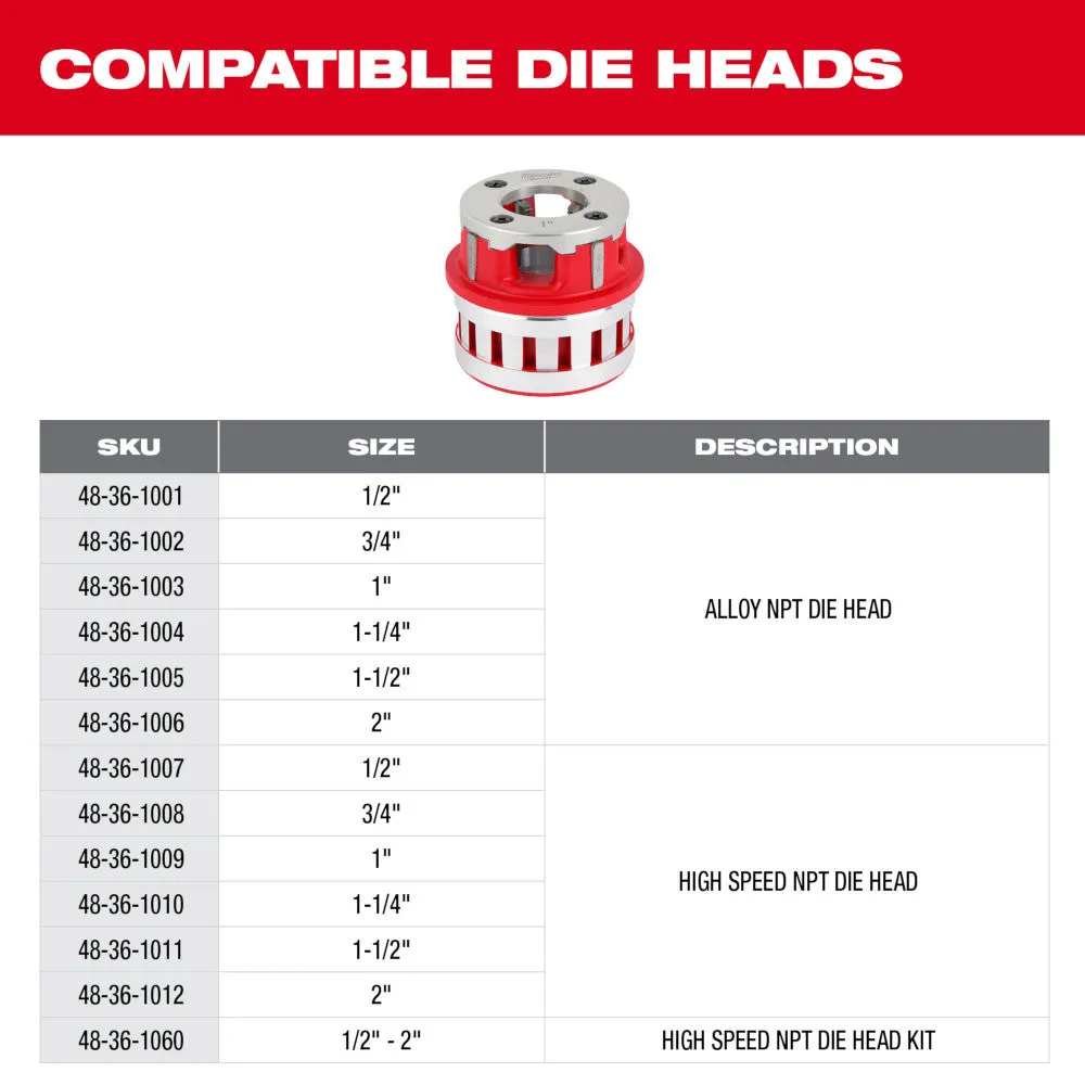 Milwaukee 2874-22HD M18 FUEL 18V Pipe Threader ONE-KEY Kit