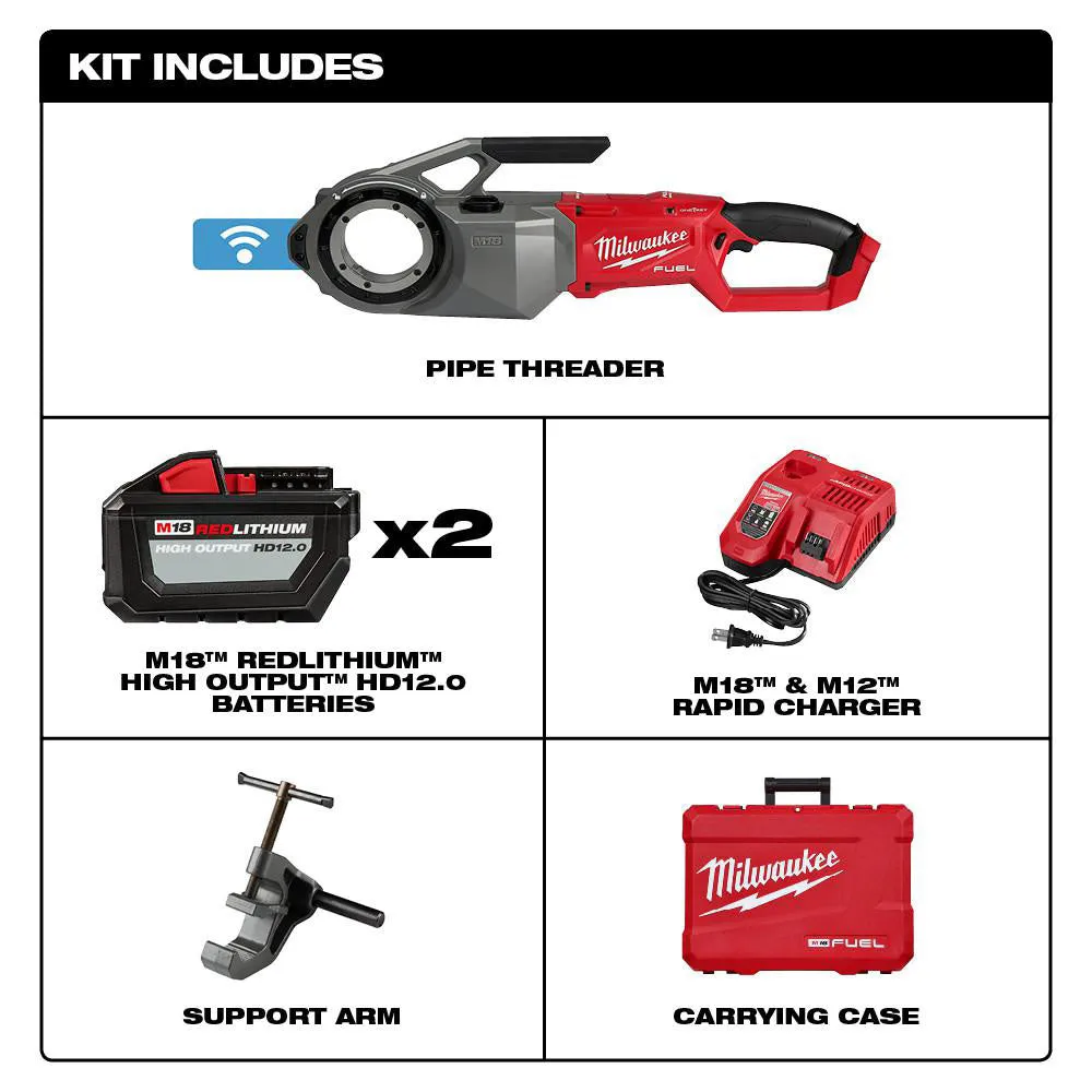 Milwaukee 2874-22HD M18 FUEL 18V Pipe Threader ONE-KEY Kit