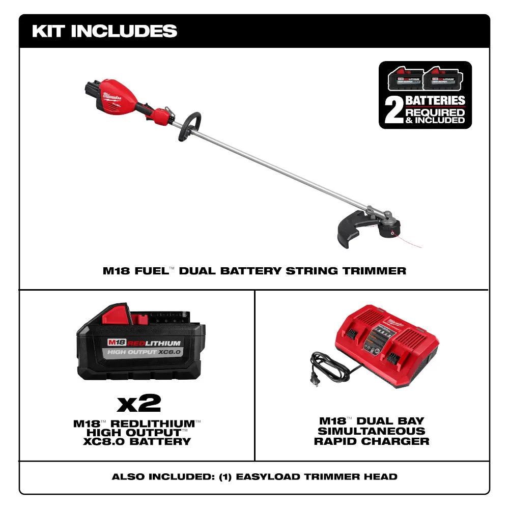 Milwaukee 3006-22 M18 FUEL 18V 17" Dual Battery String Trimmer Kit